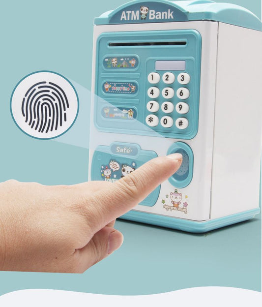 Toys Children Saving Money Box Kids Electronic ATM Bank Coin Bank Fingerprint Password Lock Bank