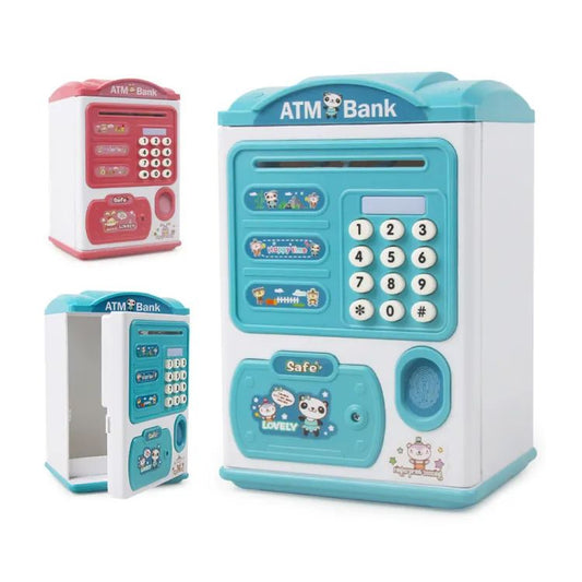 Toys Children Saving Money Box Kids Electronic ATM Bank Coin Bank Fingerprint Password Lock Bank