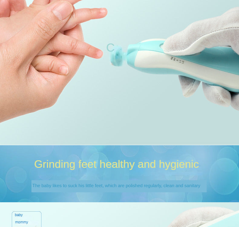 6 in 1 Baby Nail Trimmer Portable Electric Baby Manicure Pedicure Nail Clippers