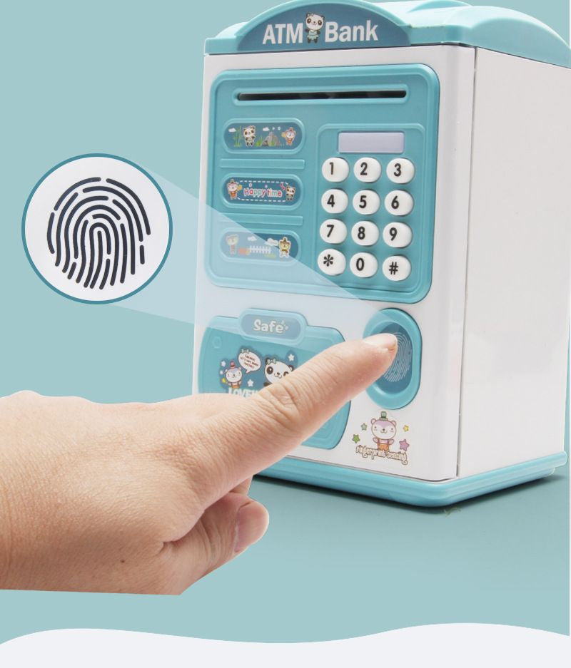 Toys Children Saving Money Box Kids Electronic ATM Bank Coin Bank Fingerprint Password Lock Bank