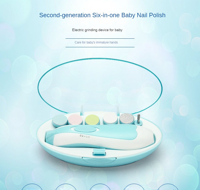 6 in 1 Baby Nail Trimmer Portable Electric Baby Manicure Pedicure Nail Clippers