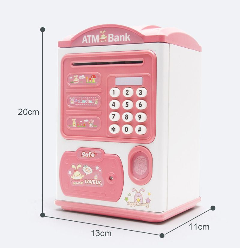 Toys Children Saving Money Box Kids Electronic ATM Bank Coin Bank Fingerprint Password Lock Bank
