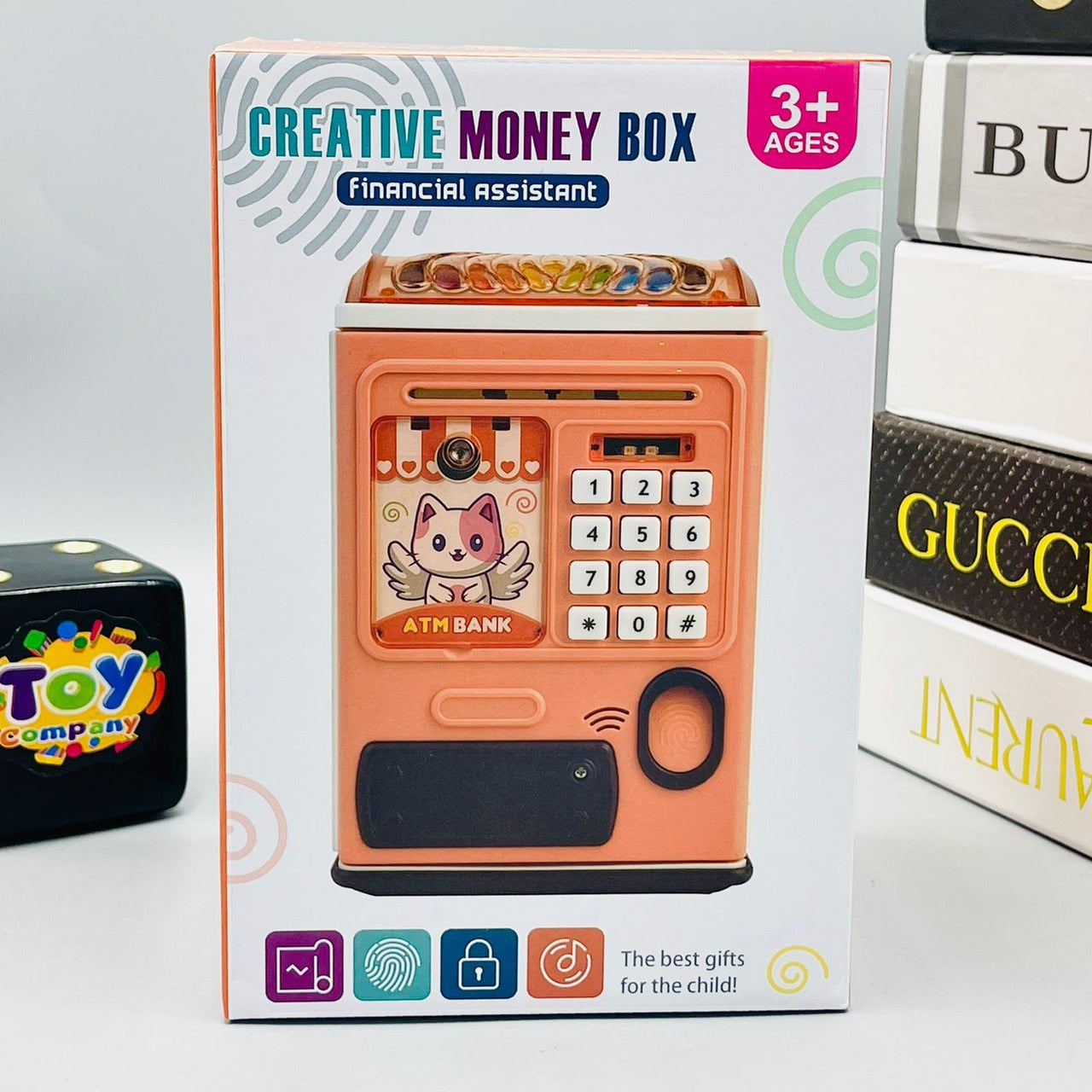 Toys Children Saving Money Box Kids Electronic ATM Bank Coin Bank Fingerprint Password Lock Bank