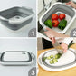 3-in-1 foldable Washing Tub & Chopping Board with Drain Basket & Collapsible
