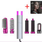 5-in-1 Pocket-Friendly Hair Dryer & Styler: Hot Air Brush, Volumizer, Straightener, Curler, and Comb with Detachable